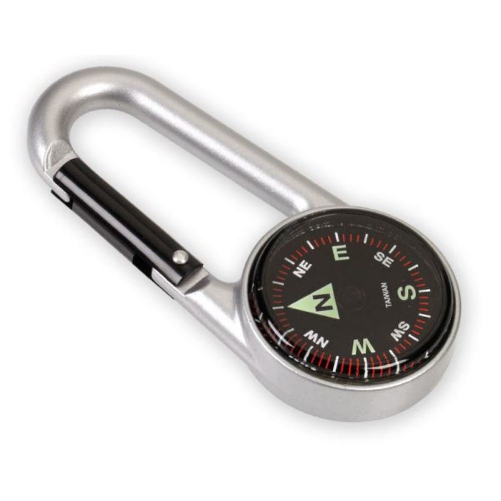 NDur Carabiner Compass Silver